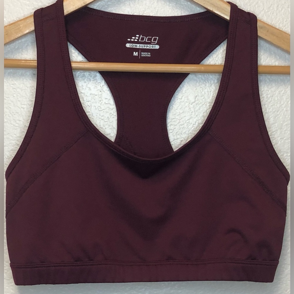BCG racerback Low-Support Sports Bra - Burgundy